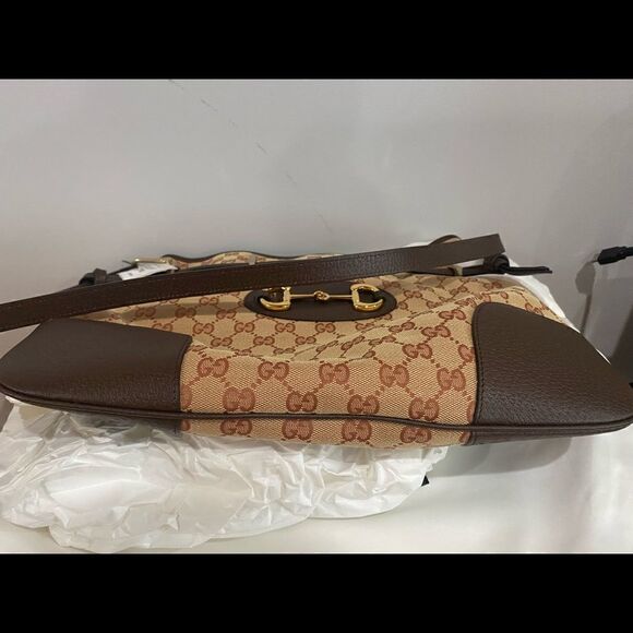 Gucci 1955 Horsebit Canvas Messenger Bag - Picture 9 of 16